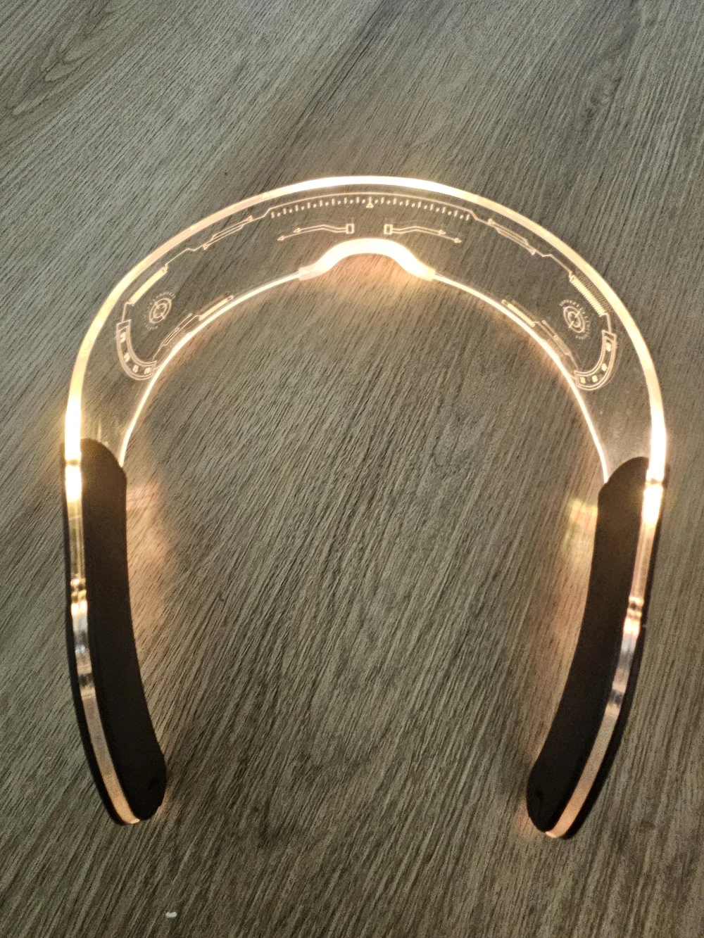 LED Light-Up Visor Headset - Multicolor